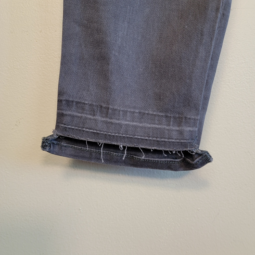 NEW Express High Rise Ankle Legging Distressed Frayed Skinny Gray Grey 8 Jeans - Picture 7 of 10